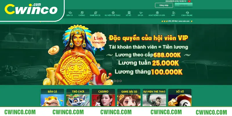 Cwin là một sân chơi uy tín có nhiều dòng game hot hit